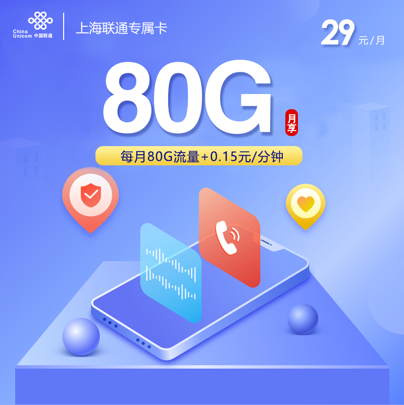上海联通专属卡【 只发上海】